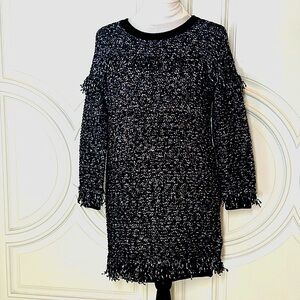 Juicy couture, black, blue and pink label sweater dress - size small, NWT